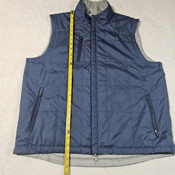 Zero Restriction Kiely Water Repellent Reversible Vest Blue / Gray Men's XL - Picture 12 of 12